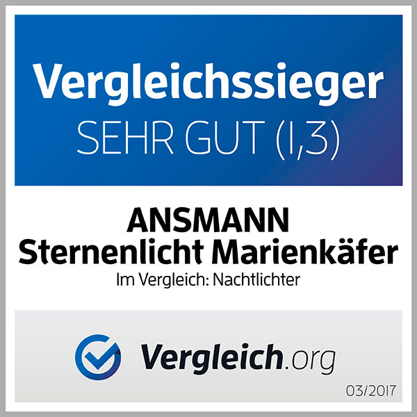 Marienkäfer Sternenlicht rot/schwarz