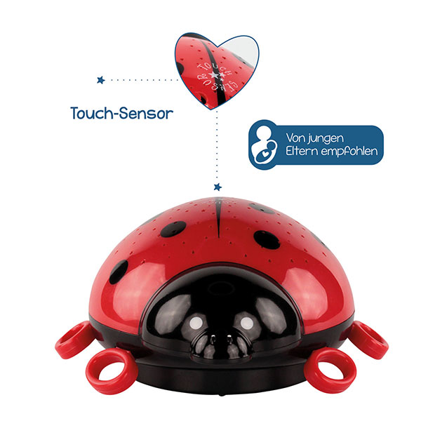 Marienkäfer Sternenlicht rot/schwarz