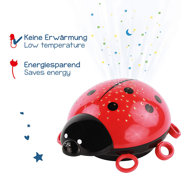 Marienkäfer Sternenlicht rot/schwarz